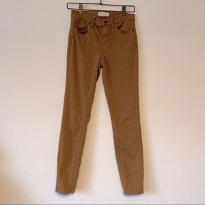 Madewell High Riser Skinny dark Khaki size 26